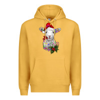 Mustard christmas baby sheep Premium Hoodie - RanaPortraitStore