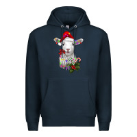 Navy christmas baby sheep Premium Hoodie - RanaPortraitStore