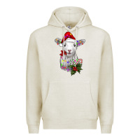 Oatmeal Heather christmas baby sheep Premium Hoodie - RanaPortraitStore