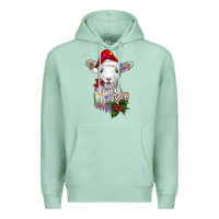 Seafoam christmas baby sheep Premium Hoodie - RanaPortraitStore