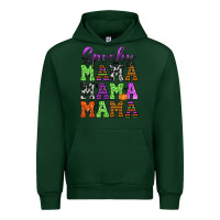 Forest Green Spooky Mama Urban Hoodie - texasbilliewilder