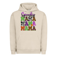 Pigment French Oak Spooky Mama Urban Hoodie - texasbilliewilder