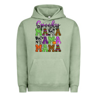Pigment Oil Green Spooky Mama Urban Hoodie - texasbilliewilder