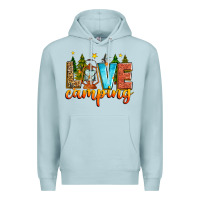 Blue Mist love camping Premium Hoodie - Zillion Design Studio