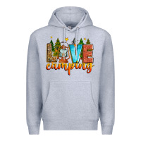 Heather Grey love camping Premium Hoodie - Zillion Design Studio