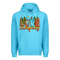 Ocean Blue love camping Premium Hoodie - Zillion Design Studio