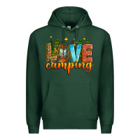 Sports Green love camping Premium Hoodie - Zillion Design Studio