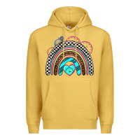 Antique Gold race rainbow Premium Hoodie - AdoDesignShop