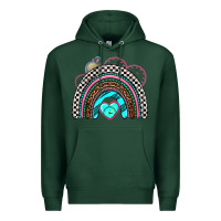 Sports Green race rainbow Premium Hoodie - AdoDesignShop