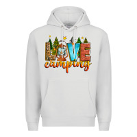 Dove Grey love camping Premium Hoodie - Zillion Design Studio
