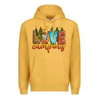 Mustard love camping Premium Hoodie - Zillion Design Studio