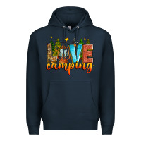 Navy love camping Premium Hoodie - Zillion Design Studio