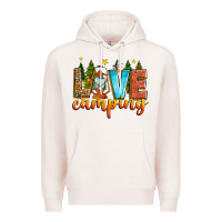 Pale Pink love camping Premium Hoodie - Zillion Design Studio