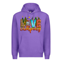 Purple love camping Premium Hoodie - Zillion Design Studio