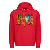 Red love camping Premium Hoodie - Zillion Design Studio