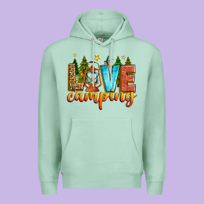 Love Camping Premium Hoodie Designed By Zillion Design Studio