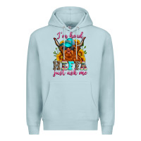 Blue Mist i'm head heffa just ask me Premium Hoodie - Zillion Design Studio