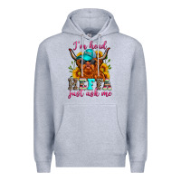 Heather Grey i'm head heffa just ask me Premium Hoodie - Zillion Design Studio