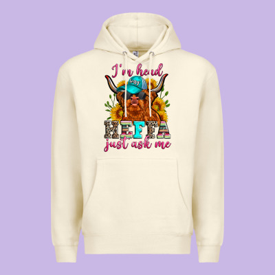 I'm Head Heffa Just Ask Me Premium Hoodie Designed By Zillion Design Studio