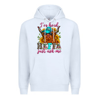 White i'm head heffa just ask me Premium Hoodie - Zillion Design Studio
