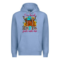Colony Blue i'm head heffa just ask me Premium Hoodie - Zillion Design Studio