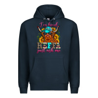 Navy i'm head heffa just ask me Premium Hoodie - Zillion Design Studio