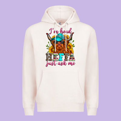 I'm Head Heffa Just Ask Me Premium Hoodie Designed By Zillion Design Studio