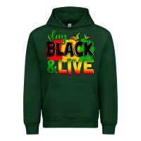 Forest Green stay black and live Urban Hoodie - Zillion Design Studio