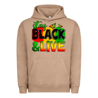 Pigment Burro stay black and live Urban Hoodie - Zillion Design Studio