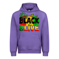 Tulip stay black and live Urban Hoodie - Zillion Design Studio
