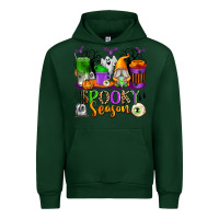 Forest Green Spooky Season Coffee Cups Urban Hoodie - texasbilliewilder