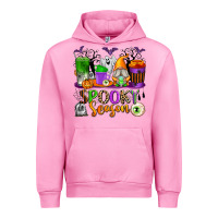 Fuchsia Pink Spooky Season Coffee Cups Urban Hoodie - texasbilliewilder