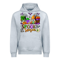 Heather Grey Spooky Season Coffee Cups Urban Hoodie - texasbilliewilder