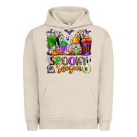 Pigment French Oak Spooky Season Coffee Cups Urban Hoodie - texasbilliewilder