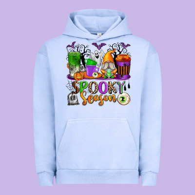Spooky Season Coffee Cups Urban Hoodie Designed By Texasbilliewilder