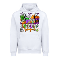 White Spooky Season Coffee Cups Urban Hoodie - texasbilliewilder