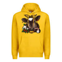 Lemon christmas baby cow Premium Hoodie - RanaPortraitStore