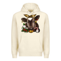 Sandshell christmas baby cow Premium Hoodie - RanaPortraitStore