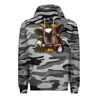 Slate Camo christmas baby cow Premium Hoodie - RanaPortraitStore