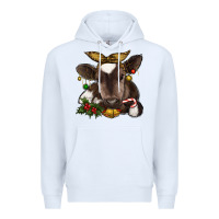 White christmas baby cow Premium Hoodie - RanaPortraitStore