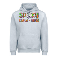 Heather Grey Spooky State of Mind Urban Hoodie - texasbilliewilder