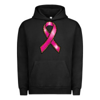 Pigment Black breast cancer ribbon Urban Hoodie - RanaPortraitStore