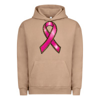 Pigment Burro breast cancer ribbon Urban Hoodie - RanaPortraitStore