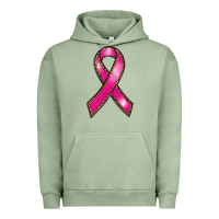 Pigment Oil Green breast cancer ribbon Urban Hoodie - RanaPortraitStore