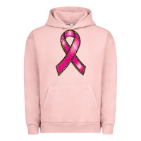 Pigment Salmon breast cancer ribbon Urban Hoodie - RanaPortraitStore