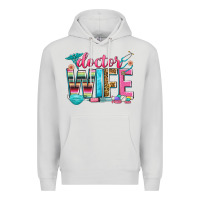 Dove Grey doctor wife Premium Hoodie - Zillion Design Studio