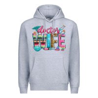 Heather Grey doctor wife Premium Hoodie - Zillion Design Studio