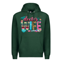 Sports Green doctor wife Premium Hoodie - Zillion Design Studio
