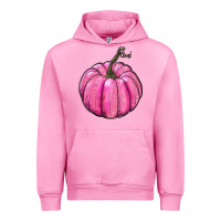 Fuchsia Pink breast cancer awereness pumpkin Urban Hoodie - RanaPortraitStore