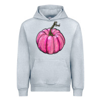 Heather Grey breast cancer awereness pumpkin Urban Hoodie - RanaPortraitStore